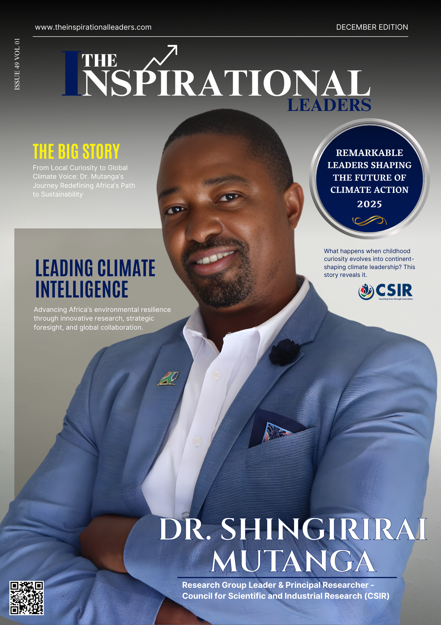 Dr. Shingirirai Mutanga | Research Group Leader & Principal Researcher, CSIR