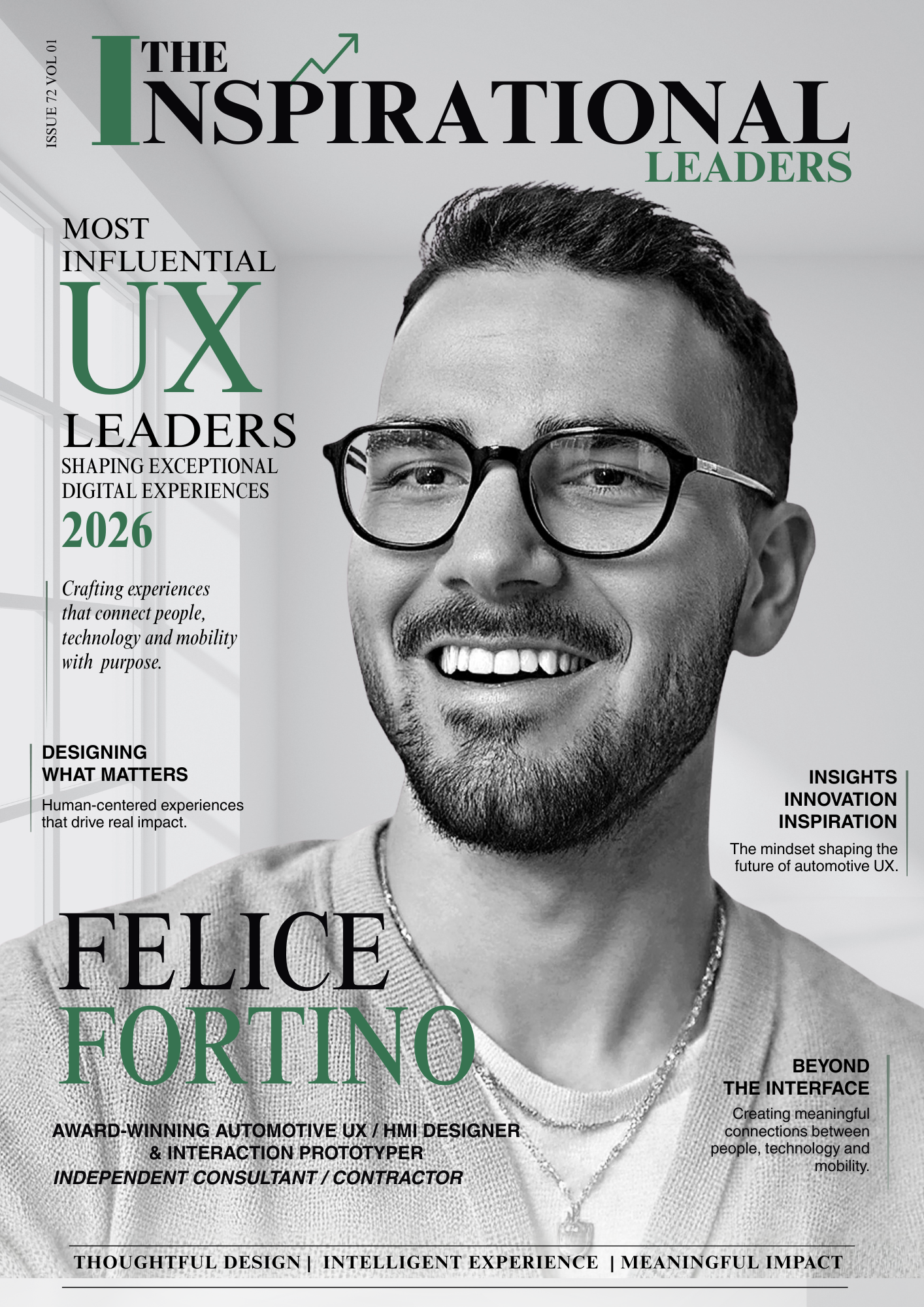 Felice Fortino - Award-Winning Automo)ve UX / HMI Designer & Interac)on Prototyper - Independent Consultant / Contractor